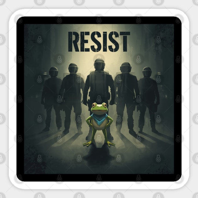 Portland-Frog Sticker by Creatifly Graphic Tees